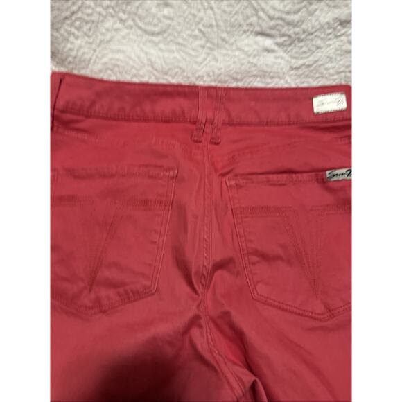 Seven 7 High Rise Skinny Crop Jeans Ankle Colored Denim Bottoms Womens Size 12 - Picture 8 of 8